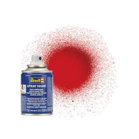 Spray rouge pompier brillant RAL 3000 100ml - REVELL 34131