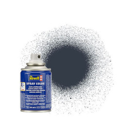 Peinture en aérosol gris panzer mat RAL 7024 100ml - REVELL 34178