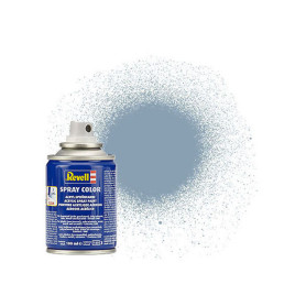 Spray gris satiné RAL 7001 100ml - REVELL 34374