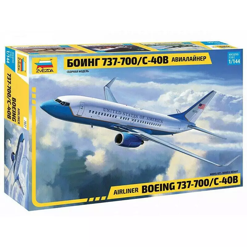Avion civil BOEING 737-700 / C-40B - 1/144 - ZVEZDA 7027