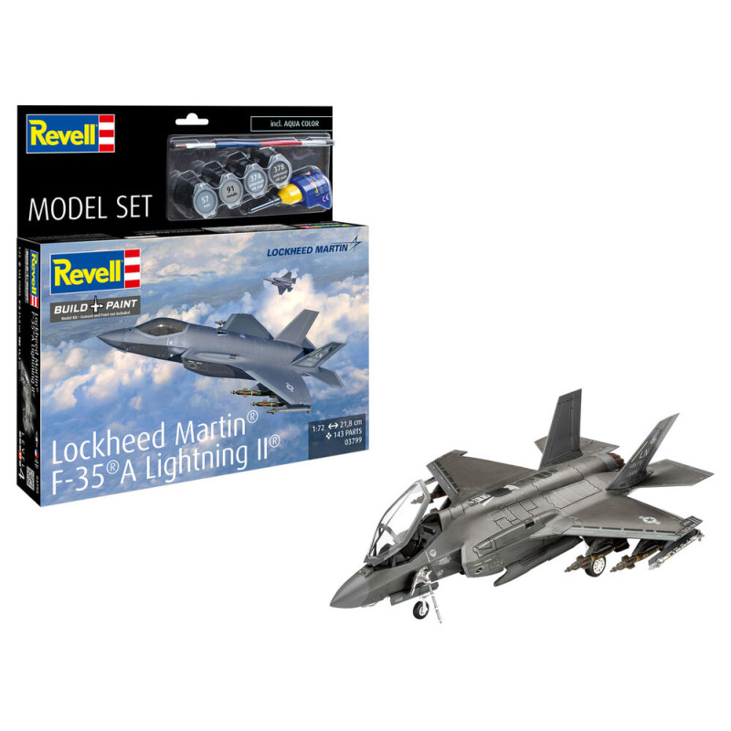 Lockheed Martin® F-35A Lightning II Set complet - 1/72 - REVELL 63799