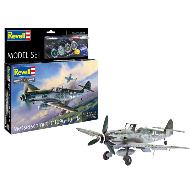Messerschmitt Bf109G-10 Erla Set complet - 1/32 - REVELL 63752