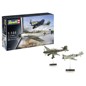 Messerschmitt Bf109E et Ju87B Stuka Set complet - 1/144 - REVELL 63770