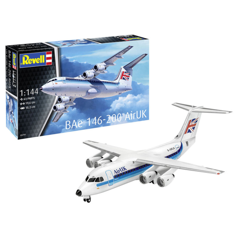 BAe 146 Avro RJ85 Set complet - 1/144 - REVELL 63791