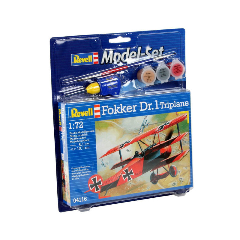 Fokker DR.1 Triplan Set complet - 1/72 - REVELL 64116