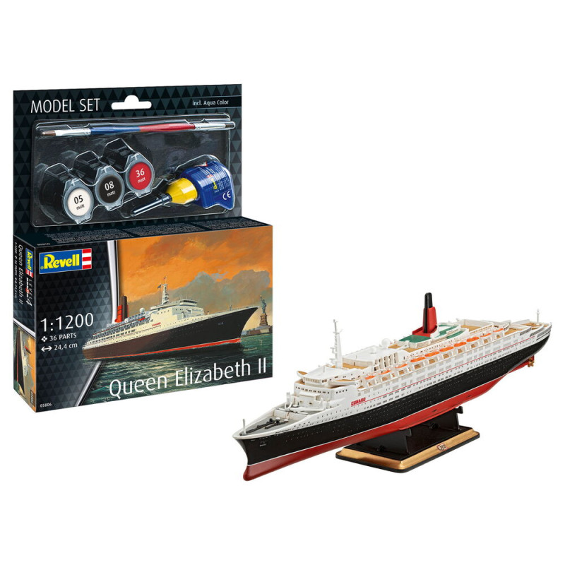 Paquebot Queen Elizabeth 2 Set complet - 1/1200 - REVELL 65806