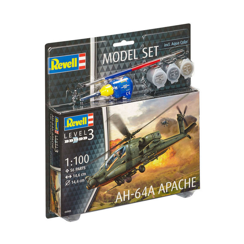 Hélicoptère AH-64A Apache Set complet - 1/100 - REVELL 64985