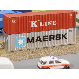 Container 40' Maersk échelle N 1/160 - FALLER 272821