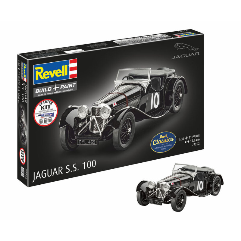 Jaguar SS 100 Set complet - 1/32 - REVELL 77752