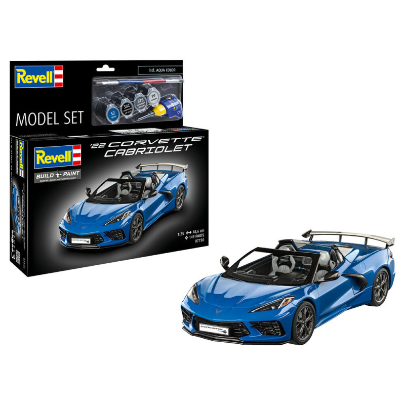 Corvette C8 Cabriolet Set complet - 1/25 - REVELL 67750