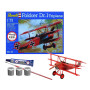 Triplan Fokker DR.1 Set complet - 1/72 - REVELL 74116