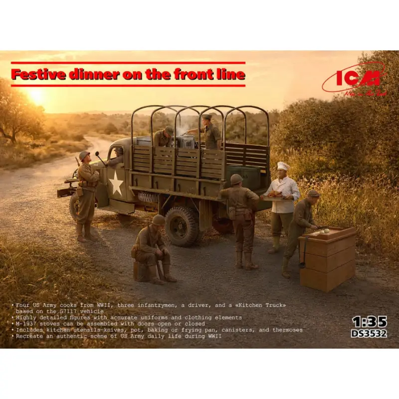 Camion US scène festive WWII - 1/35 - ICM 3532