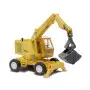 Excavatrice T174-2 jaune - HO 1/87 - BUSCH 42870