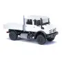 Mercedes-Benz Unimog double cabine, blanc - HO 1/87 - BUSCH 51081
