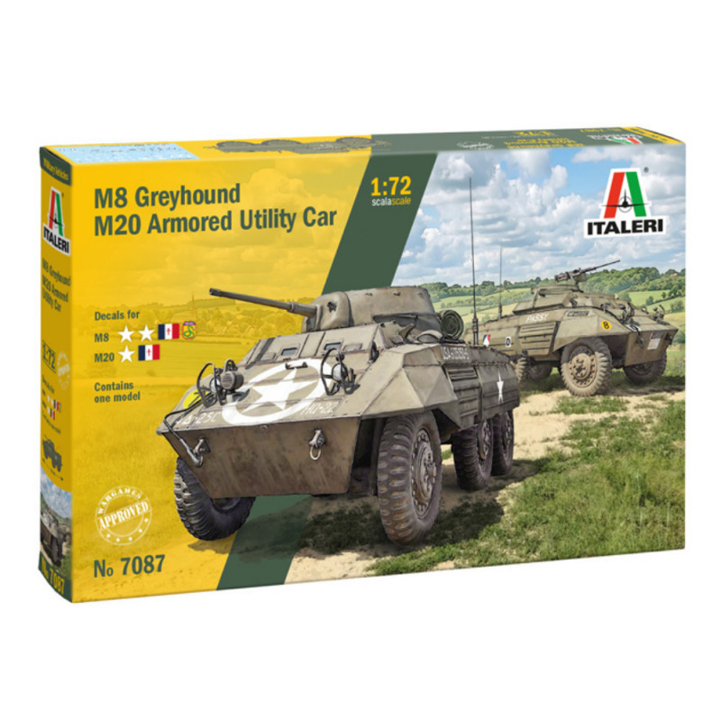 Voiture utilitaire blindée M8 Greyhound / M20 - 1/72 - ITALERI 7087