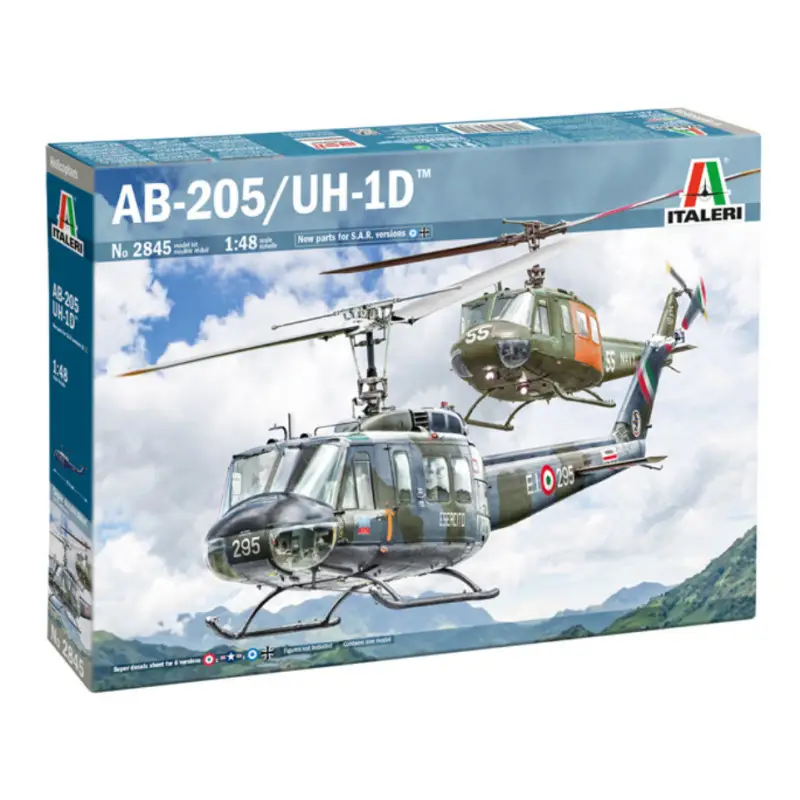 Hélicoptère AB-205 / UH-1D "SAR" - 1/48 - ITALERI 2845