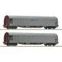 2x wagons à bâche coulissante, CD Cargo ép. VI - HO 1/87 - ROCO 6600159