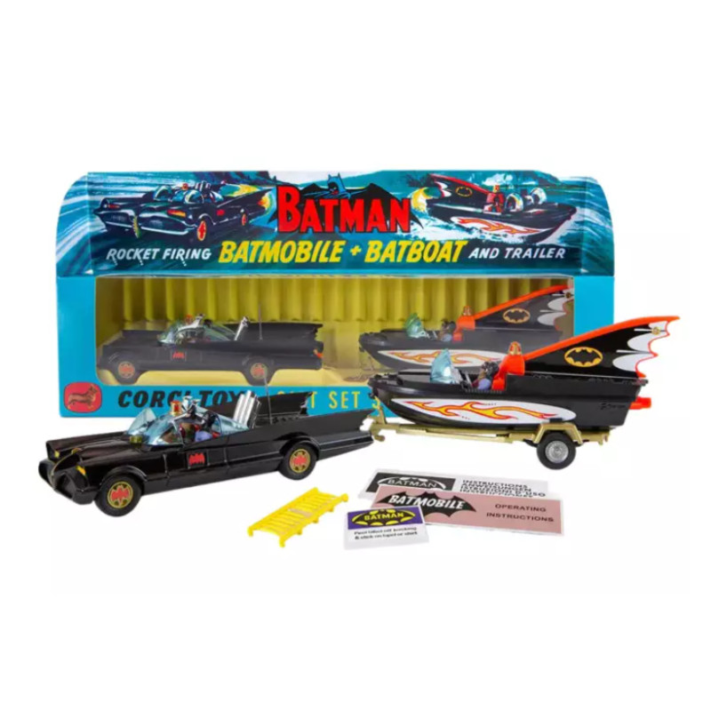 Coffret cadeau Batmobile et Batboat 1967 - CORGI CD54321073