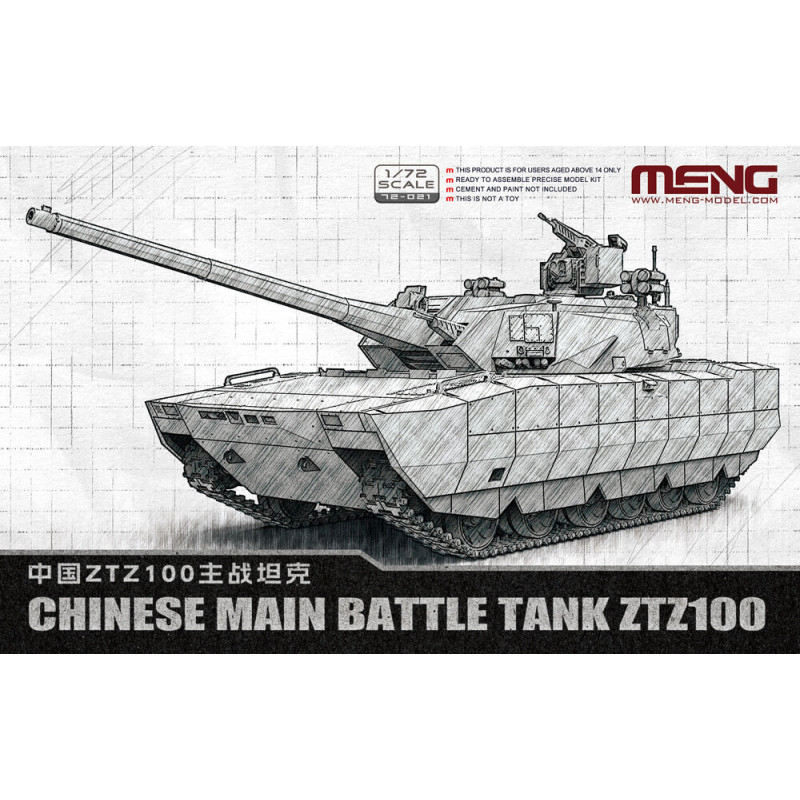Char de combat principal chinois ZTZ100 - 1/72 - MENG 72-021
