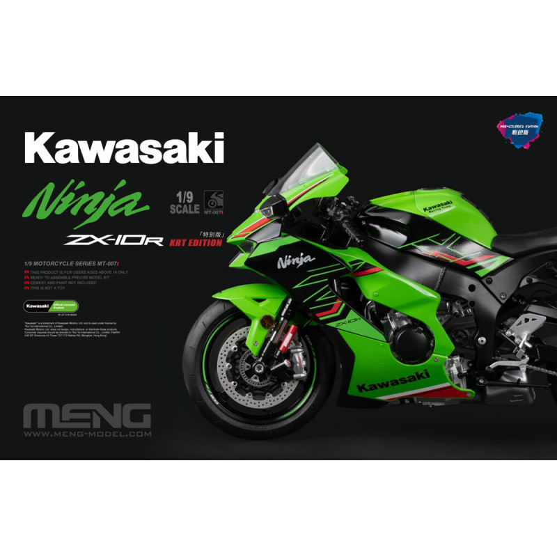 Kawasaki Ninja ZX-10R KRT (Édition pré-peinte) - 1/9 - MENG MT-007t