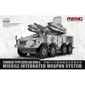 Système d'arme intégré de canon et de missiles antiaériens chinois Type 625E - 1/72 - MENG 72-017