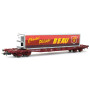 Wagon plat Sgss 63-6 Philippe BEAU CPB ép. V-VI - SNCF - HO - JOUEF HJ6170