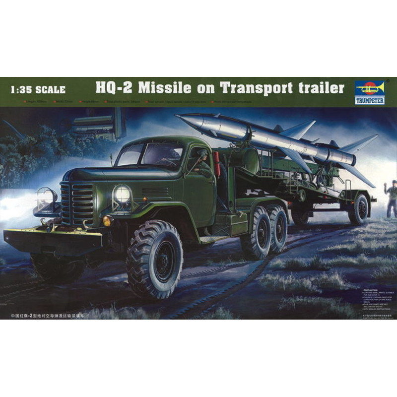Missile guide HQ-2 avec cabine de chargement - 1/35 - TRUMPETER 00205