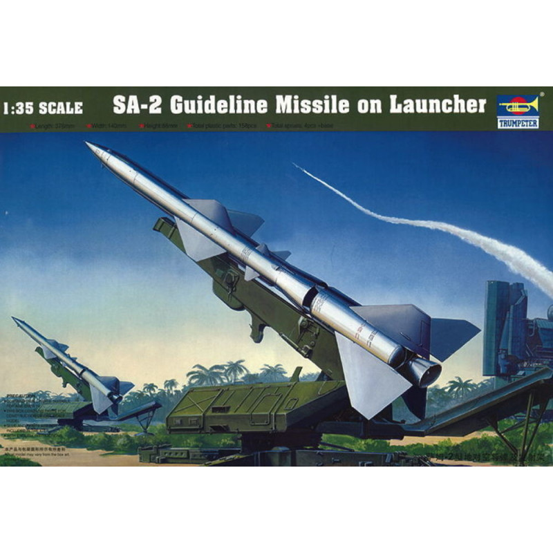 Missile guide SA-2 avec rampe de lancement - 1/35 - TRUMPETER 00206
