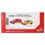 2x Golf II 2 portes, rouge vif et jaune en kit - HO 1/87 - HERPA 014281