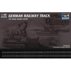 Rails de chemin de fer allemand pour diorama - 1/35 - TRUMPETER 00213