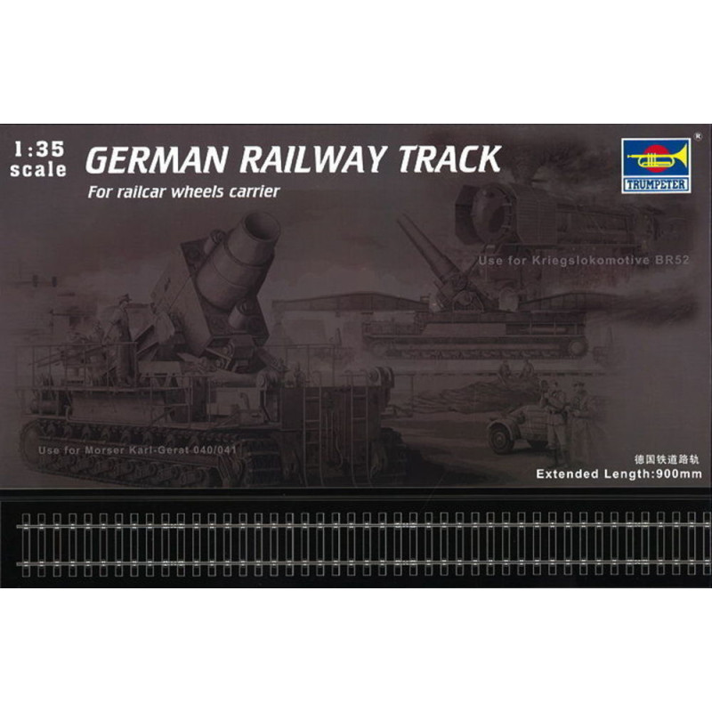 Rails de chemin de fer allemand pour diorama - 1/35 - TRUMPETER 00213