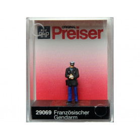 PREISER 29069 - Gendarme français qui met une contravention - HO 1/87