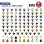 Set complet 100 couleurs (80x QUICK GEN + 20x 3GEN )- AK INTERACTIVE AK17603