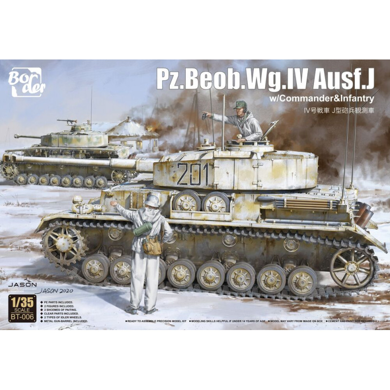 Pz.Beob.Wg.IV Ausf.J avec Commander et Infantry - 1/35 - BORDER MODEL BT-006