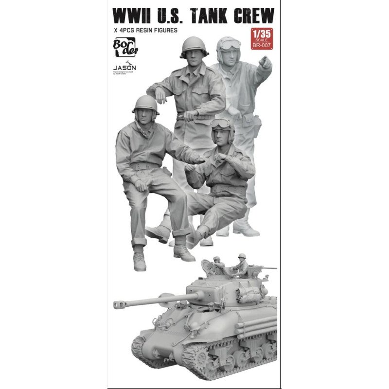 Équipage de char américain WWII - 1/35 - BORDER MODEL BR-007