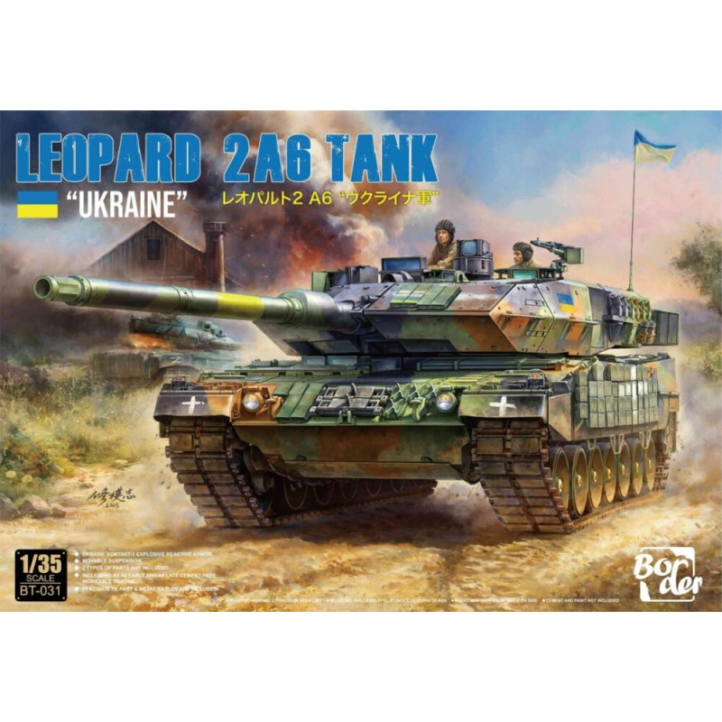 Char Leopard 2A6 Ukraine - 1/35 - BORDER MODEL BT-031