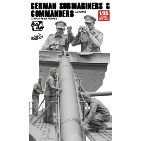 Sous-mariniers allemands et leur commandant (chargement) - 1/35 - BORDER MODEL BR-003