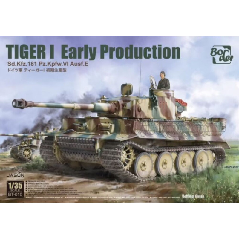 Tiger I Early Production Sd.Kfz.181 Pz.Kpfw.VI Ausf.E - 1/35 - BORDER MODEL BT-010