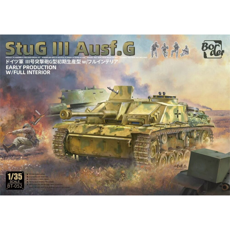 StuG III Ausf. G Early Prod. avec intérieur complet - 1/35 - BORDER MODEL BT-052