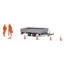 Pose de cones signalisation - HO 1/87 - BUSCH 1867