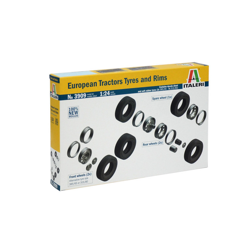 Pneus et Jantes pour camion - échelle 1/24 - ITALERI 3909