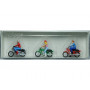 PREISER 10126 - 3 motocyclistes et leur moto - HO 1/87