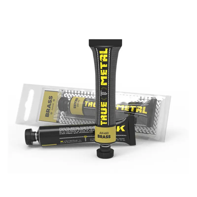 Peinture métallique TRUE METAL Brass (laiton) - AK INTERACTIVE AK460