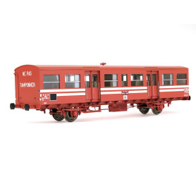 Voiture SO ex-B6q VB Rouge SNCF ép. IV-V - HO 1/87 - REE VB-154
