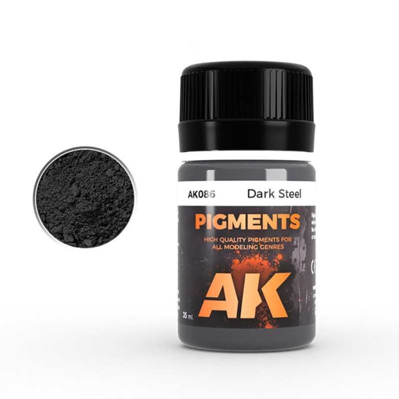Pigment effet acier foncé 35ml - AK INTERACTIVE AK086