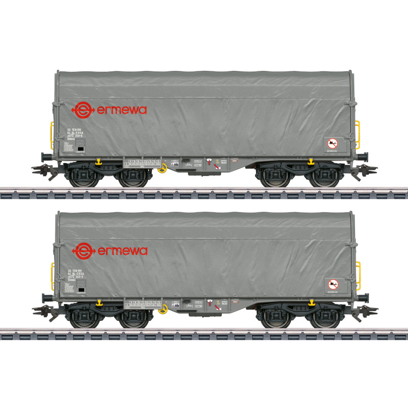 2 wagons Shimmns ERMEWA ép. VI 3 rails - HO 1/87 - MARKLIN 47230