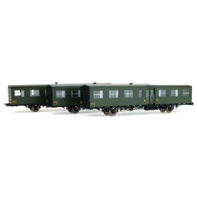 Coffret 3 voitures modernisées S-O SNCF ép. IIIa échelle HO - REE VB-240