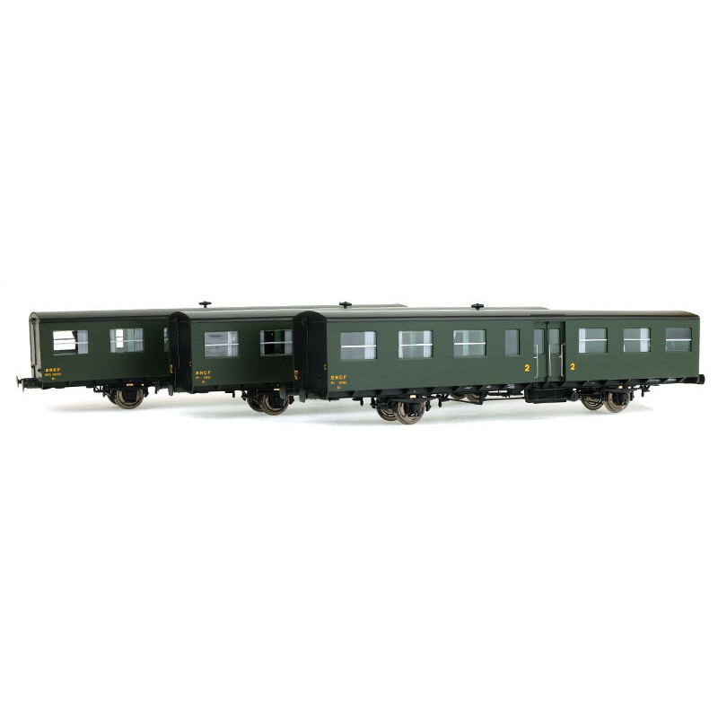 Coffret 3 voitures modernisées S-O SNCF ép. IIIa échelle HO - REE VB-240