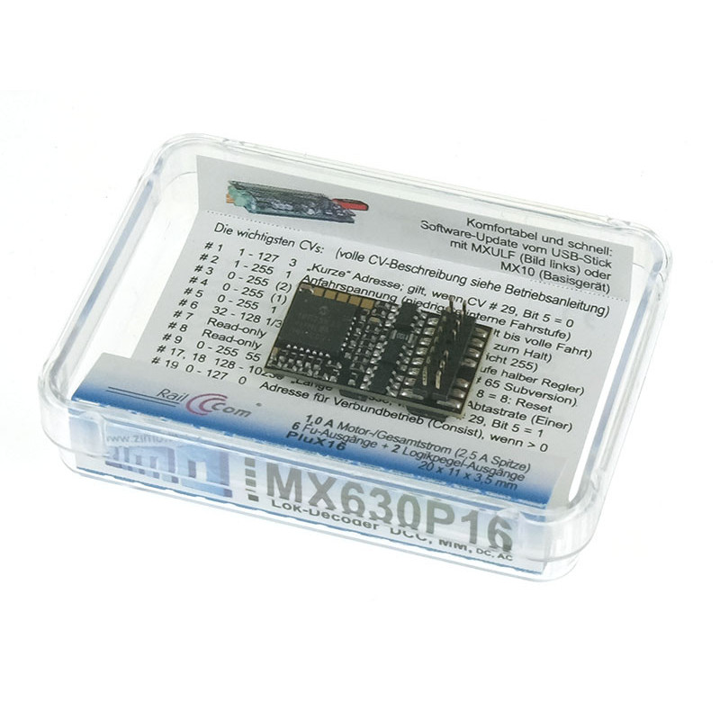 Décodeur numérique PLUX16 - échelle HO - ZIMO MX630P16