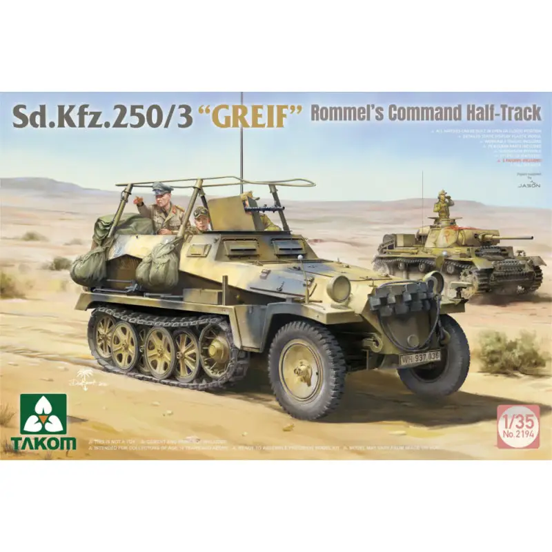 Sd.Kfz. 250/3 GREIF Rommel's Command Half-Track - échelle 1/35 - TAKOM 2194